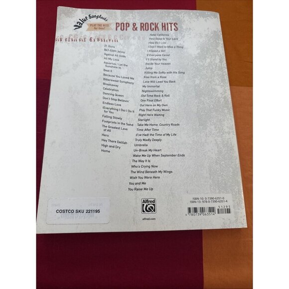 Pop & Rock Hits Value Songbooks Series Piano Vocal Chords Sheet music. Vtg New! - Picture 2 of 7
